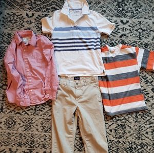 4pc boys sz 8 bundle. 1 pants 3 tops
